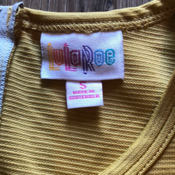 Lularoe mustard Yellow Amelia Dress - Picture 2 of 6